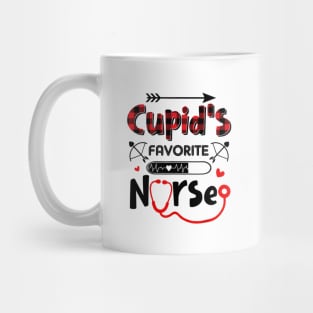 Cupid's Favorite Nurse Valentine's Day Nursing Medical Shirt Mug